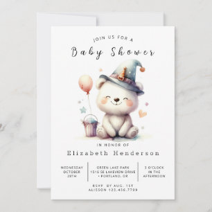 Happy Online Bear Baby Shower Einladung