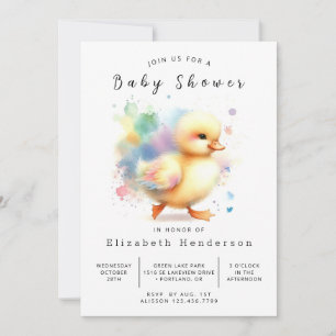 Happy Online Duck Baby Shower Einladung