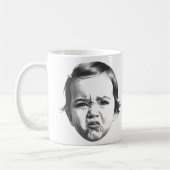 Happy or Upset Mood Kleinkind Baby Girl Coffee Tas Kaffeetasse (Links)