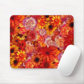 Happy Orange Blume Field Garden Mousepad (Mit Mouse)
