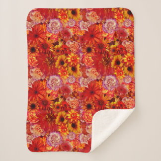 Happy Orange Blume Field Garden Sherpadecke