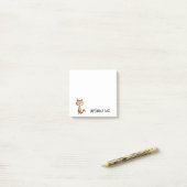 Happy Orange Cartoon Cat My Friday Face Post-it Klebezettel (Auf Schreibtisch)