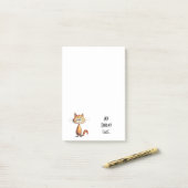 Happy Orange Cartoon Cat My Friday Face Post-it Klebezettel (Auf Schreibtisch)