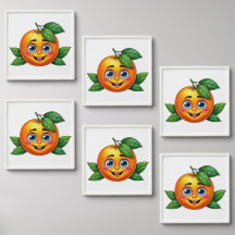 Happy Orange Emoji Illustration