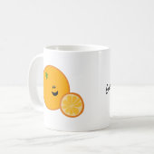 Happy Orange Guten Morgen Kaffeetasse (Vorderseite Links)