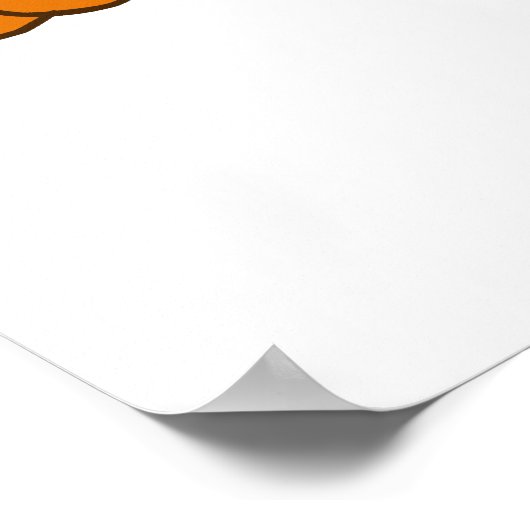 Happy orange JubJub in Neopia Central Poster (Ecke)