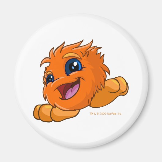Happy orange JubJub Magnet (Vorne)