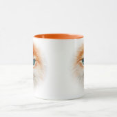 Happy Orange Kitty Face Tasse (Zentrum)