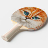 Happy Orange Kitty Face Tischtennis Schläger (Vorderseite)