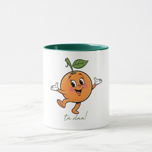 Happy Orange Ta Daa Tasse (Zentrum)