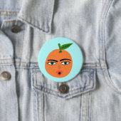 Happy Orange Whimsical Button (Beispiel)
