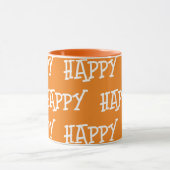 Happy Orange White Tasse (Zentrum)