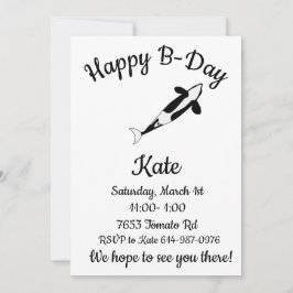 Happy Orca Whale Einladung