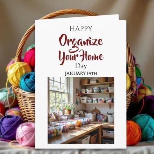 Happy Organize Your Home Day! January 14th Karte