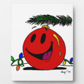 Happy Ornament Plaque Fotoplatte (Vorderseite)