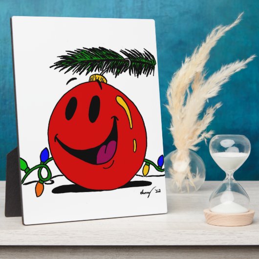 Happy Ornament Plaque Fotoplatte (Seite)