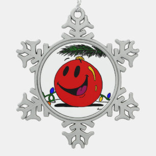 Happy Ornament Schneeflocken Zunge Ornament