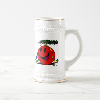 Happy Ornament Stein Bierglas