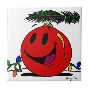 Happy Ornament Tile Fliese