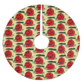 Happy Ornament Tree Skirt Polyester Weihnachtsbaumdecke (Vorderseite)