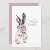 Happy Oster Aquarell Feiertagskarte (Vorne/Hinten)