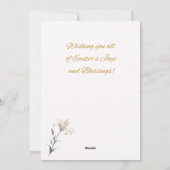 Happy Oster Blume Osterkarte Feiertagskarte (Rückseite)