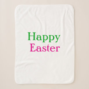 Happy Oster boho grün rosa Kinder geben Namen Sherpadecke