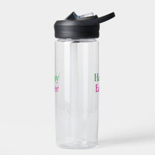 Happy Oster boho grün rosa Kinder geben Namen Trinkflasche