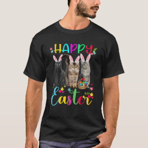 Happy Oster Drei Katzen Sonnige Ohren Korb K T-Shirt