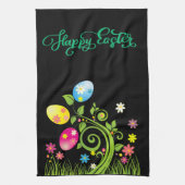 Happy Oster Floral Hintergrund Geschirrtuch (Vertikal)
