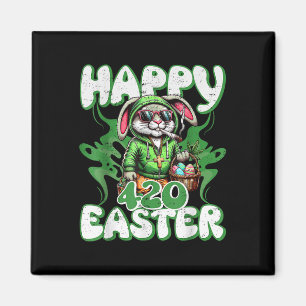 Happy Oster Funny 4_20 Day Osterfeier Sonniges Kan Magnet