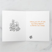 Happy Oster Grandtochter Coloring Page Rabbits Karte (Innenseite)