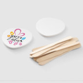 Happy Oster Niedlich Bunny mit Ostereiern Fächer (Non-assembled)