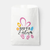 Happy Oster Niedlich Bunny mit Ostereiern Geschenktütchen (Vorderseite)