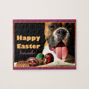 Happy Oster personalisiert Boxer Hunde-Puzzle Puzzle