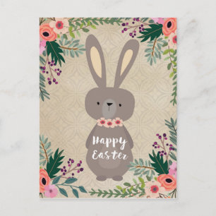 Happy Oster Postcard Osterhase personalisiert Feiertagspostkarte