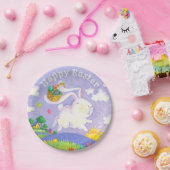 Happy Oster Wasserfarbe Kanincheneier Basket Pappteller (Party)