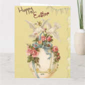 Happy Osterantik Foto von Osterkarte Karte (Rückseite)