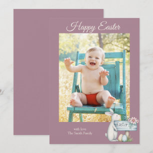 Happy Osterbaby Junge personalisiertes Foto Feiertagskarte