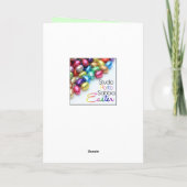 Happy Osterblick maskierte Sonnenkarte Feiertagskarte (Rückseite)