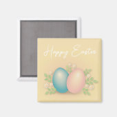 Happy Osterblütenpastellfarben Ei Magnet (Vorderseite/Rückseite)