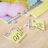 Happy Osterboxer Hund personalisiertes Puzzle (Seite)