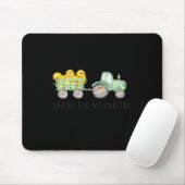 Happy Osterday Fun Chicks Dig My Traktor Mousepad (Mit Mouse)