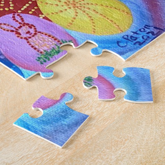 Happy Osterdekorative Abstrakte Puzzles (Seite)