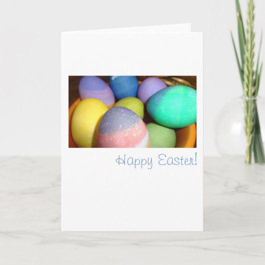 Happy Ostereier! Feiertagskarte (Vorderseite)