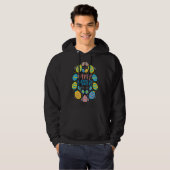 Happy Ostereier Jagd Männer Frauen Mädchen Mädchen Hoodie (Vorne ganz)