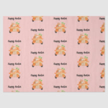 Happy Osterfahrer auf rosa