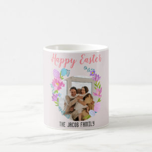 Happy Osterfamilie, Osterhase Foto Kaffeetasse