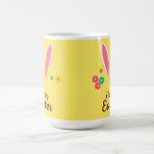 Happy Osterfeier Card mit sonnigen Ohren Kaffeetasse (Mittel)