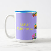 Happy Osterfeier Zwei Tone Kaffee Tasse (Links)